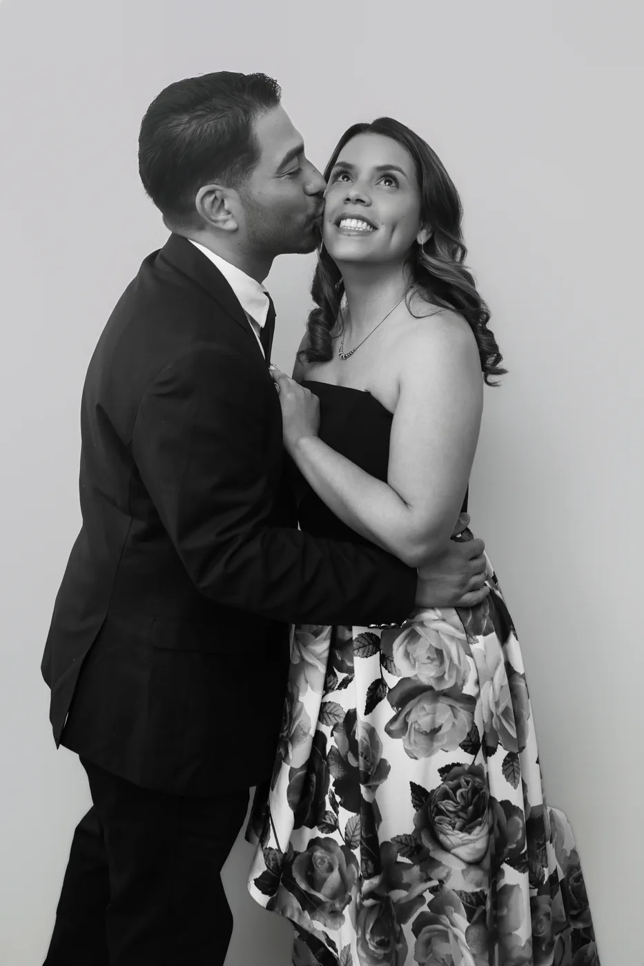 Retrato de pareja en blanco y negro